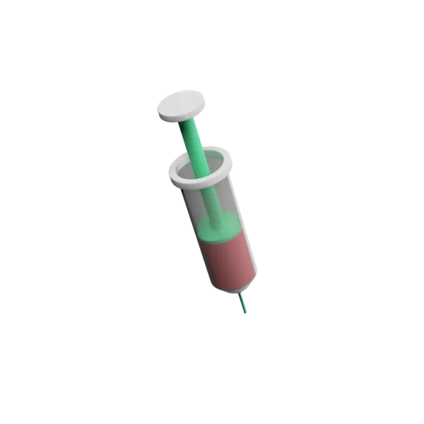 Injection 2 3D icon, view 3