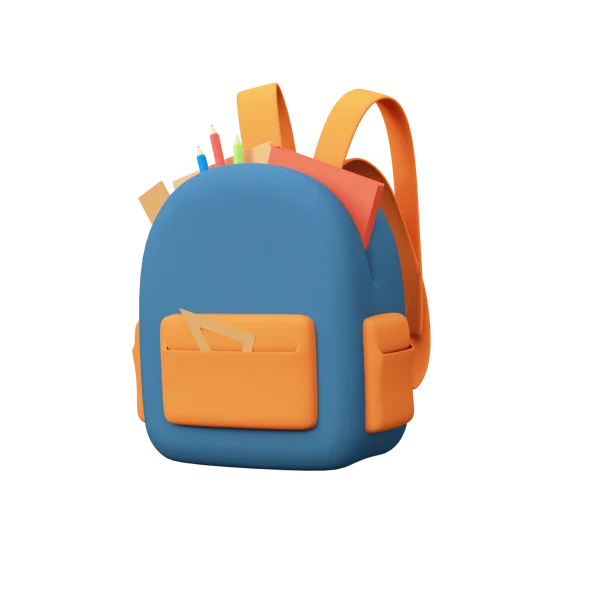 School Bag 3D icon, view 2