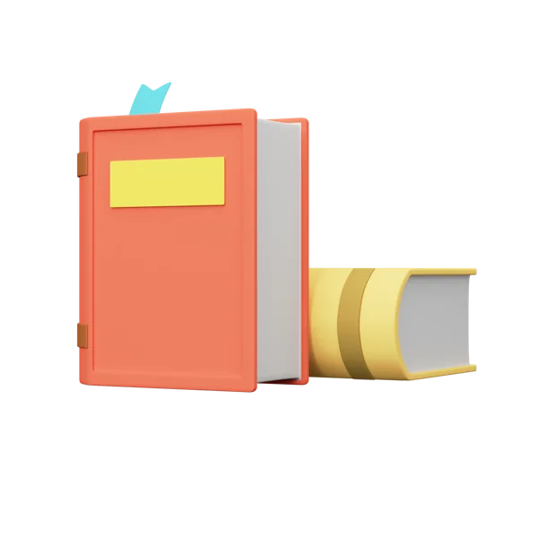 Old Book 3D icon, view 1