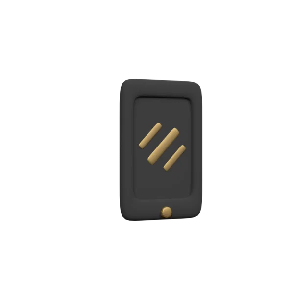 Mobil 3D icon, view 3