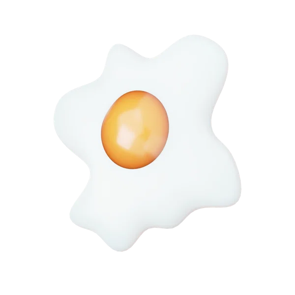 Fried Eggs 3D icon, view 5