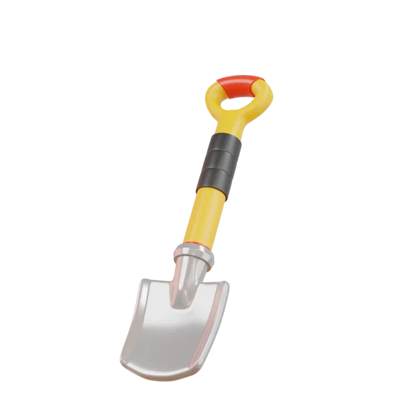 Shovel 3D icon, view 1