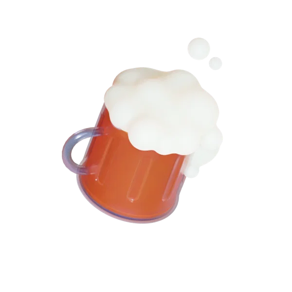 Beer 3D icon, view 4