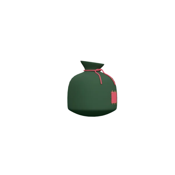 Bag 3D icon, view 3
