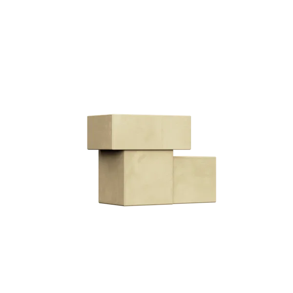 Boxes 3D icon, view 3