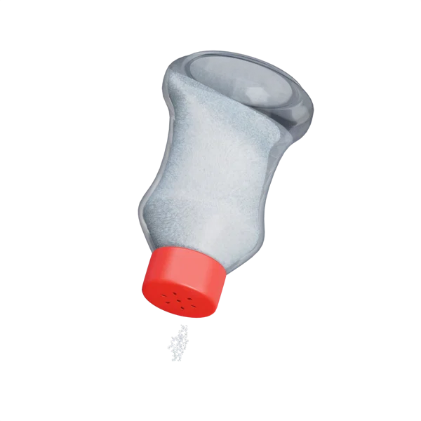Salt Bottle 3D icon, view 4