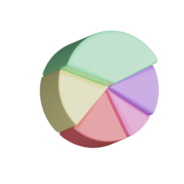 Pie Chart 3D icon, view 4