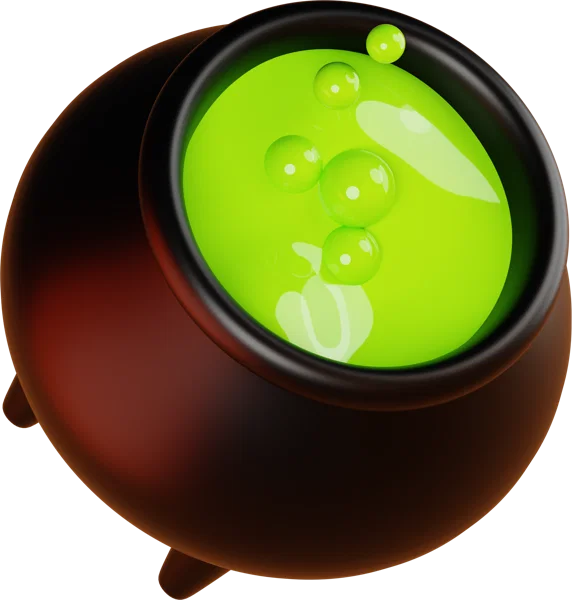 Cauldron 3D icon, view 4