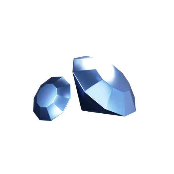 Diamond 3D icon, view 1