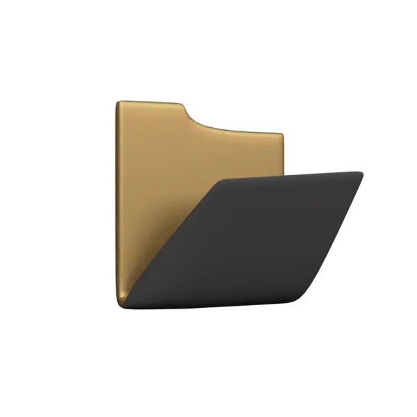 Portfolio 3D icon, view 3