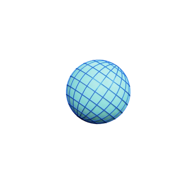 World 3 (orb) 3D icon, view 3