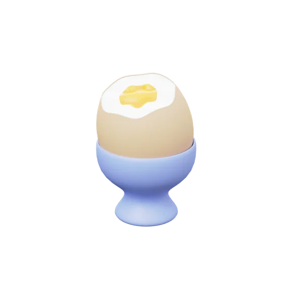 Egg in the Cracker 3D icon, view 1