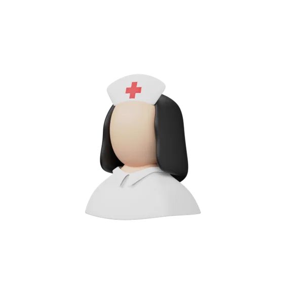 Doctor Female 3D icon, view 2