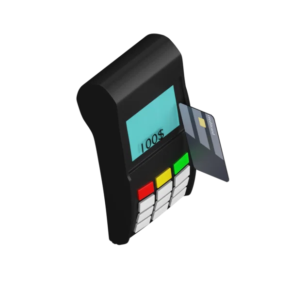 Credit Card Reader 3D icon, view 5