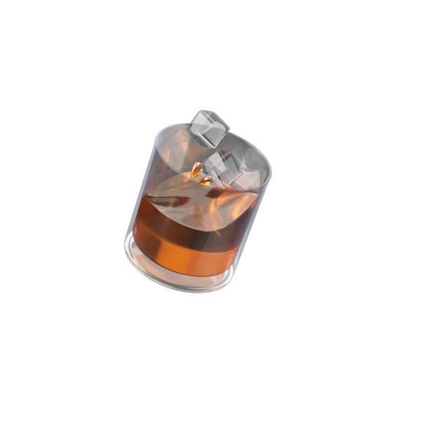 Whiskey Glass 3D icon, view 2