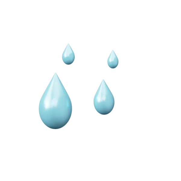 Rain 3D icon, view 2