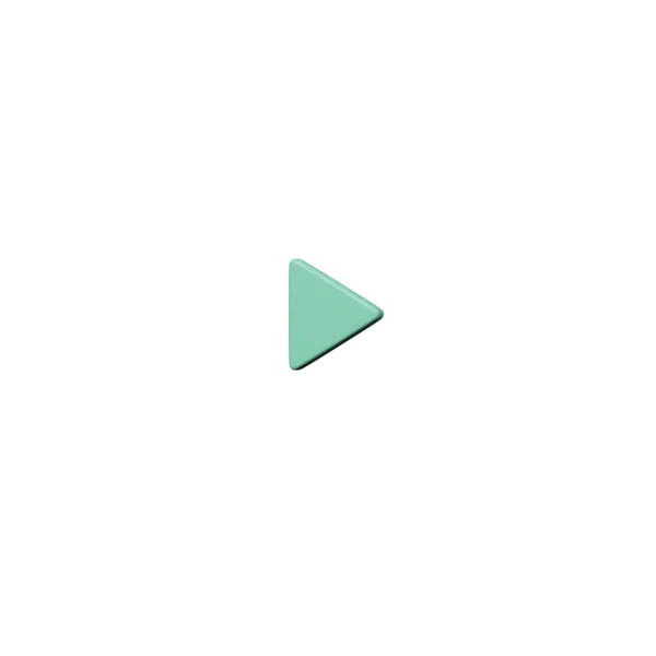 Media Buttons - Play 3D icon, view 1