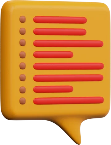 Speech Bubble 11 3D icon, view 3