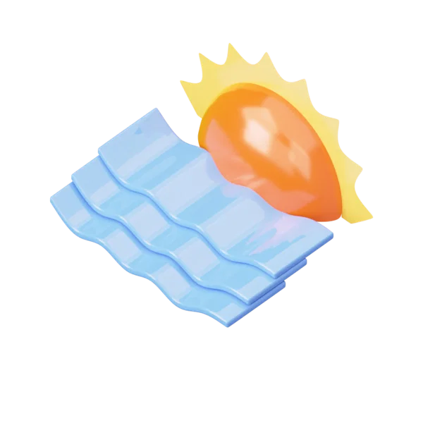 Sun over Water 3D icon, view 5