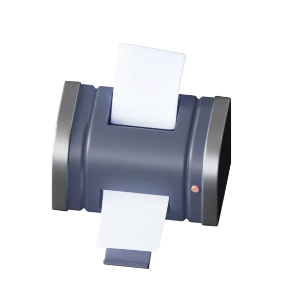 Printer 3D icon, view 5