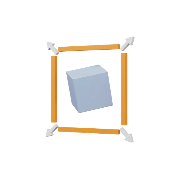Scale 3D icon, view 2
