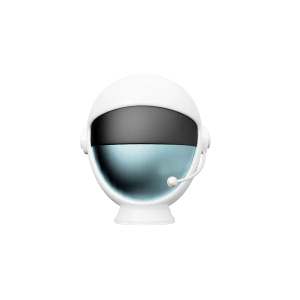 Space Helmet 2 3D icon, view 1