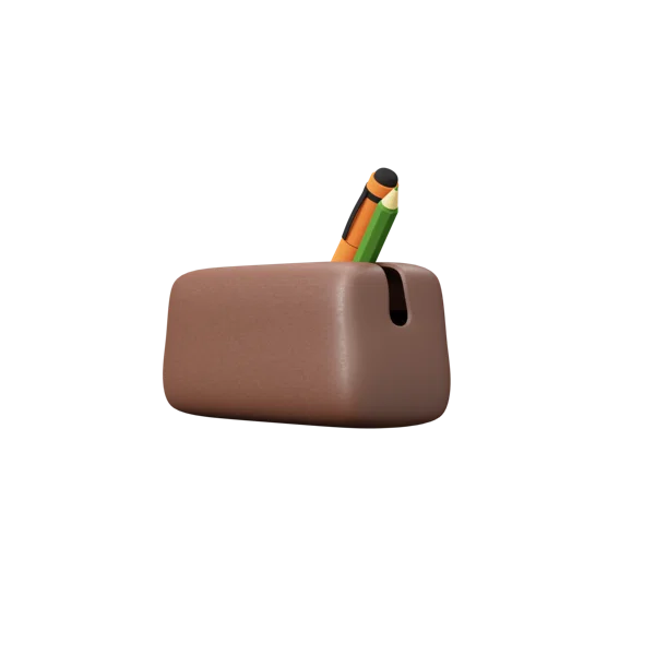 Pencilcase 3D icon, view 2
