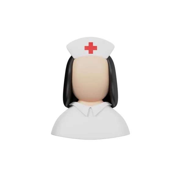 Doctor Female 3D icon, view 1