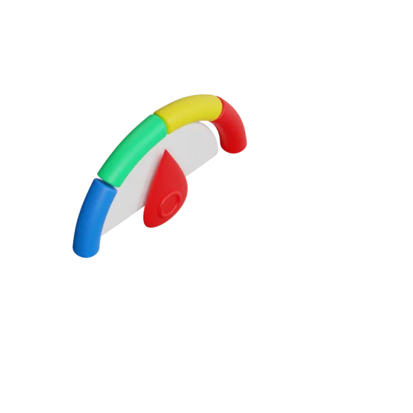 Gauge 3D icon, view 4