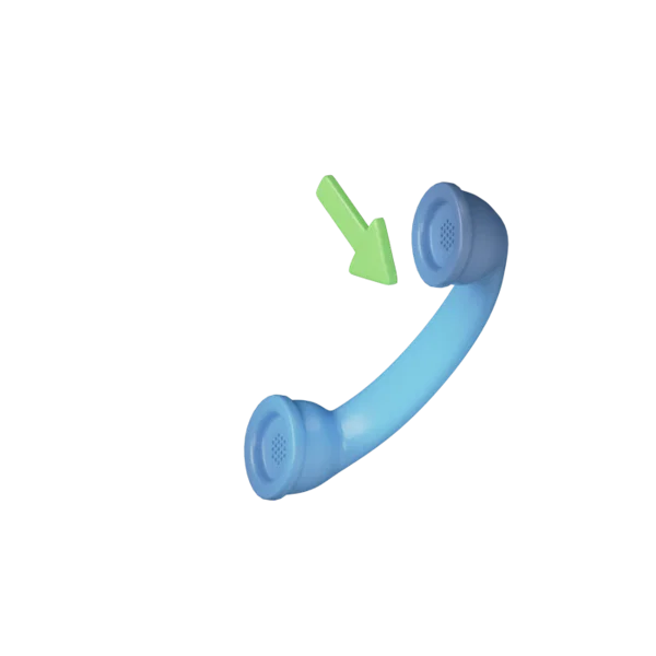 Telephone - Incoming 3D icon, view 5