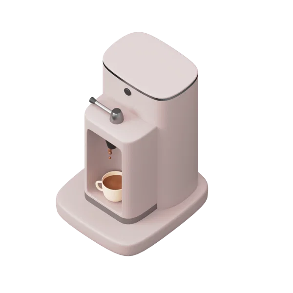Coffee Machine 3D icon, view 5