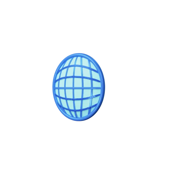 World 2 3D icon, view 2