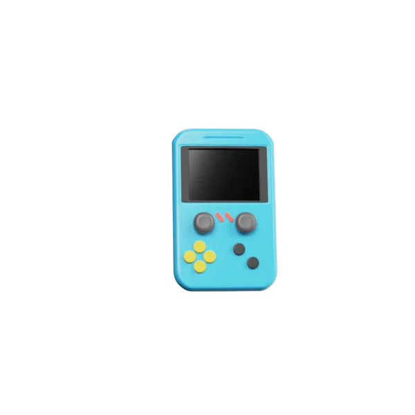 Gameboy 3D icon, view 3