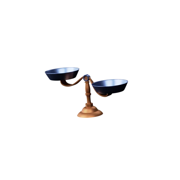 Weighing Scale 2 3D icon, view 2