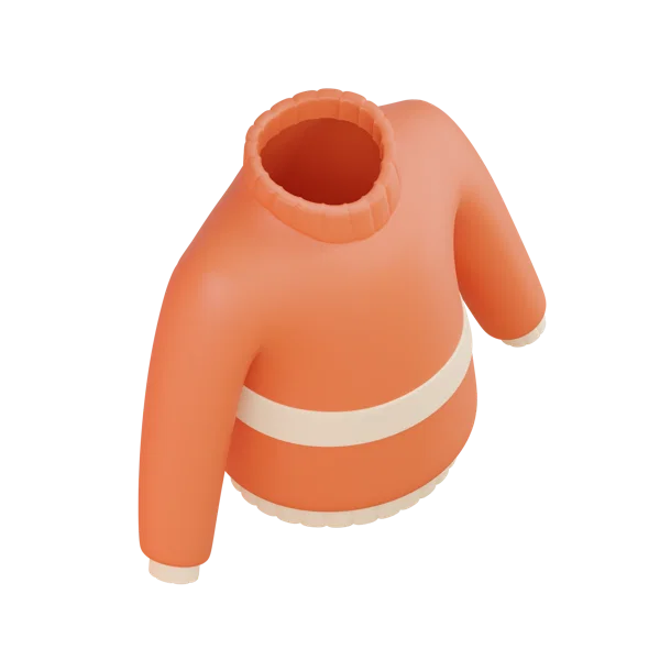 Sweater 3D icon, view 4