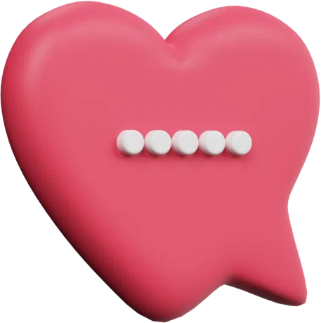 Speech Bubble 37 3D icon, view 3