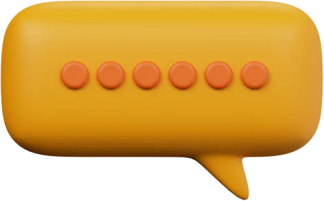 Speech Bubble 20 3D icon, view 1