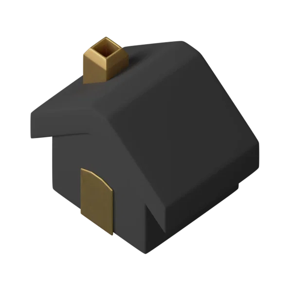 Hut 3D icon, view 5