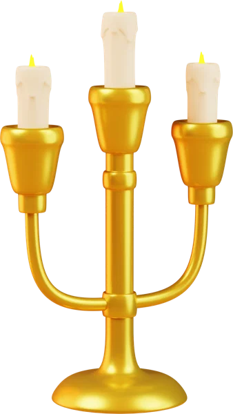 Candelabrum 3D icon, view 1