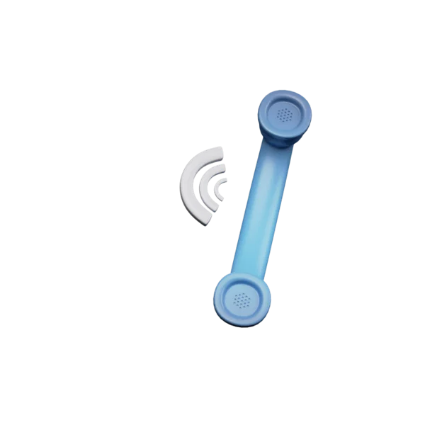 Telephone - Speaker 3D icon, view 3