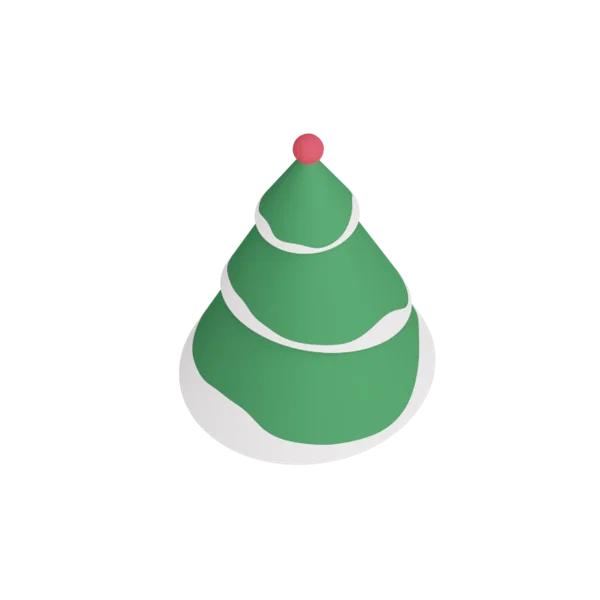 Tree 1 3D icon, view 4