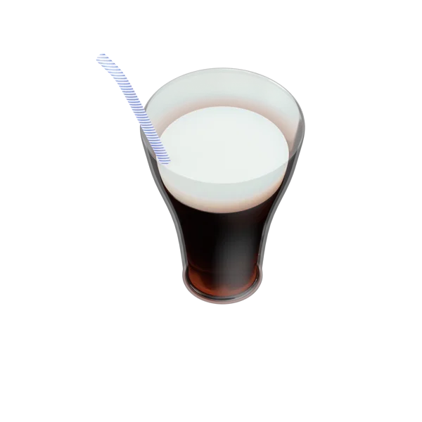Coke Glass 3D icon, view 5