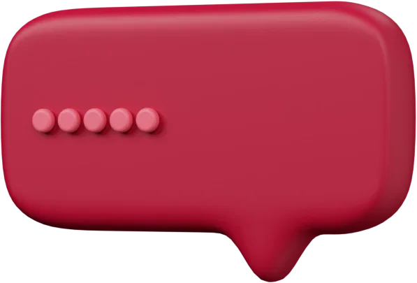 Speech Bubble 26 3D icon, view 2