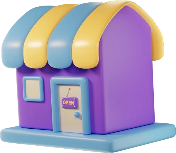 Shop 3D icon, view 2