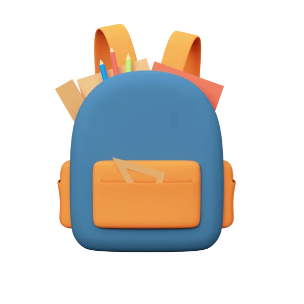 School Bag 3D icon, view 1