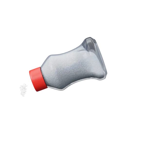 Salt Bottle 3D icon, view 2