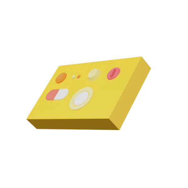 Buttons 3D icon, view 2