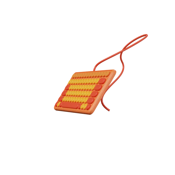 Keyboard 2 3D icon, view 2