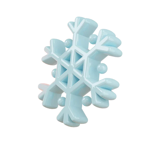 Snow 3D icon, view 2