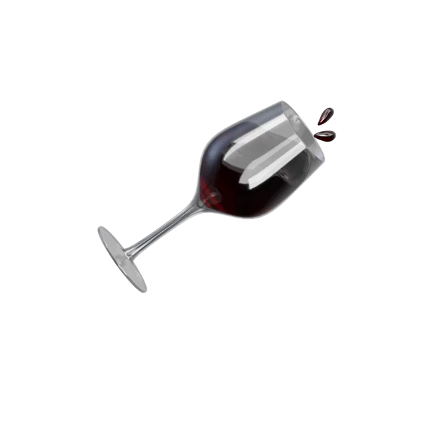 Wine Glass 3D icon, view 4